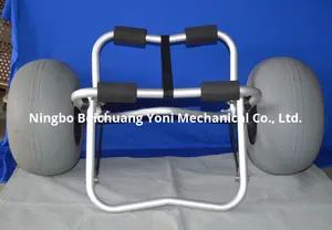 Yonk Modelo Y02011B Carro de playa de aluminio de aviación plegable para kayak y canoa Garantía de 1 año - Product Image 4