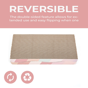 Planche à gratter pour chat en carton ondulé en forme de S, résistante aux rayures et à l'usure, 0,3 kg, pour usage intérieur - Product Image 3