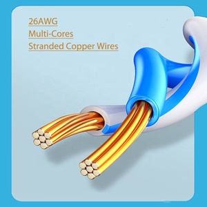 Cable Ethernet Cat8 de Alta Velocidad 40Gbps RJ45 2000MHz <span class=keywords><strong>S</strong></span>/FTP, Cable de Conexión con Cubierta Suave, Longitud de 0.5M a 25M, Cables de Comunicación Cat8 - Product Image 5