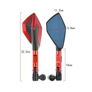 Rts xe máy gương Moto Side chiếu hậu 8mm 10mm gương cho <span class=keywords><strong>yamaha</strong></span> R1 <span class=keywords><strong>R3</strong></span> R125 fz6 Fz1 fazer XV 950 MT07 MT09 - Product Image 6