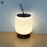 Lampe de table LED rechargeable sans fil, pliable, à intensité variable, avec abat-jour en tissu, design artistique, style européen, réglable, portable, moderne, pour restaurant et maison