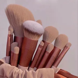 Ensemble de pinceaux de maquillage doux et moelleux, pour fond de teint, Blush, poudre, ombre à paupières, Kabuki, outil de beauté, 13 pièces