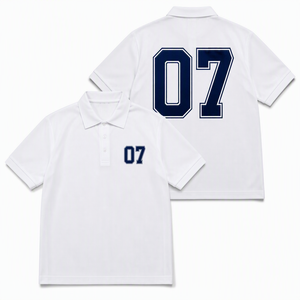 เสื้อเจอร์ซีย์ผู้ชายแบบกำหนดเอง หมายเลขเสื้อ 100% โพลีเอสเตอร์ตาข่ายปิเก้ ด้านหลังตัวเลขใหญ่ ด้านหน้าชื่อเล็ก ทีม สีขาว ดำ แดง ม่วง ODM - Product Image 1