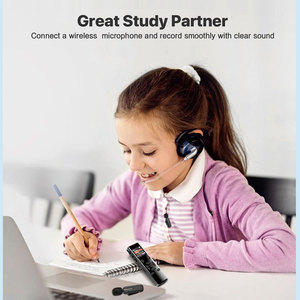 เครื่องบันทึกเสียงดิจิตอลแบบพกพาพร้อมเล่นเพลงไมโครโฟนไร้สาย - Product Image 5