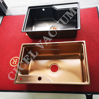 Machine de placage ionique multi-arc à grande échelle PVD, machine de revêtement sous vide pour éviers en acier inoxydable