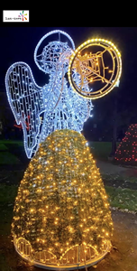Luces LED gigantes de Navidad para decoración de iglesias, luces LED de ángel para iluminación navideña - Product Image 4