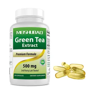 Capsules softgel à base d'extrait de feuille de thé vert, certifié GMP, formule végétalienne à force maximale, pour soutenir la perte de poids