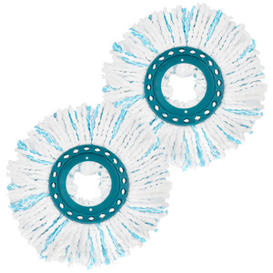 Convient aux tampons de remplacement de vadrouille rotatifs à 360 degrés de <span class=keywords><strong>Leifheit</strong></span> Accessoires de tête de vadrouille en microfibre humide et sèche - Product Image 1