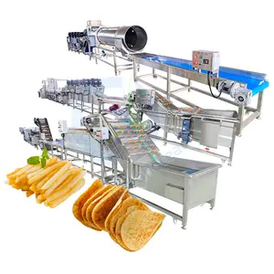 Ligne De Production De Frite Chips Make Machine Automatic Snack Frozen French Fries Process Equipment Line