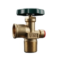 Robinet d'angle en laiton de haute qualité, performance d'étanchéité élevée, robinet à gaz V-5C pour utilisation industrielle par les fabricants de bouteilles de GPL