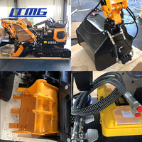Mini-Excavatrice LTMG avec broyeur, 1,5 tonne, 1,8 tonne, 2 tonnes, 2,5 tonnes, zéro queue, norme EPA Euro 5, compacte, avec broyeur à fléaux pour la ferme