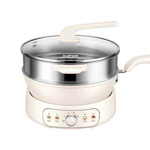 ซูปเปอร์หม้อไฟฟ้าอเนกประสงค์ 4 ลิตร หม้อปรุงอาหารอเนกประสงค์พร้อมฝาปิด สีขาว แบบแยกส่วน - Product Image 1