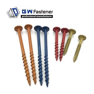 Nút Phẳng Máy Giặt Đầu #7 #8 Gỗ Vít Vuông Ổ Đĩa Thô Chủ Đề Kẽm Pocket Hole Vít - Product Image 4