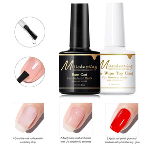 Gel Funcional para Uñas de Secado Rápido 7ml, Set de Esmalte en Gel, Capa <span class=keywords><strong>Base</strong></span> <span class=keywords><strong>y</strong></span> Superior Removible, Gel UV para Salón de Uñas, Venta al por Mayor para Uñas Naturales - Product Image 2