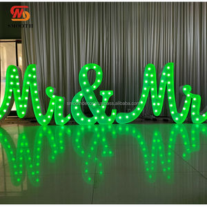 Números y Letras LED RGB Grandes de Hierro Liso para Decoración de Bodas, Centros Comerciales, Eventos y Fiestas - Números Luminosos - Product Image 6