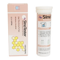 Testeur de chlore résiduel sans eau pour bandelettes et kits 0,5-10 ppm certifié CE colorimétrique SN-1007