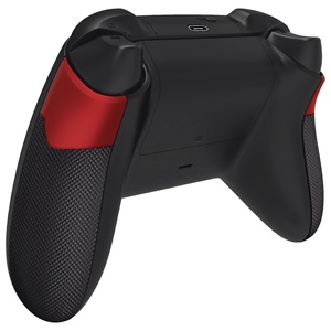 Poignées en caoutchouc antidérapantes de performance rouge écarlate, panneaux arrière de remplacement, rails latéraux pour manette Xbox Series X S - Product Image 3