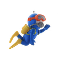 Décoration d'aquarium de bureau, petit aquarium, figurine créative en PVC flottante, nouveau plongeur, garçon surfeur