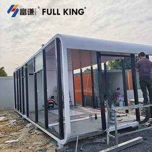 Cabane préfabriquée miniature <span class=keywords><strong>en</strong></span> aluminium, pod de glamping préfabriqué, <span class=keywords><strong>maison</strong></span> préfabriquée avec décoration intérieure, <span class=keywords><strong>maison</strong></span> <span class=keywords><strong>clé</strong></span> <span class=keywords><strong>en</strong></span> <span class=keywords><strong>main</strong></span>, directement de l'usine - Product Image 3