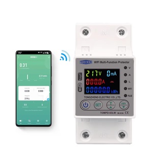 TOMZN 63A WIFI Smart Switch TUYA Energy Meter Kwh Metering Circuit Breaker <b>Timer</b> with Voltage Current & Leakage protection G546 - Product Image 1