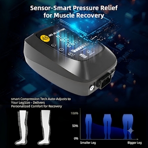Masajeador de Pies y Piernas con Compresión de Aire, Sistema de Recuperación, Recargable por USB, Control de Tiempo Ajustable, AS ALL STAR OEM ODM - Product Image 1