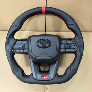 Volante Deportivo <span class=keywords><strong>GR</strong></span> Estilo LC300 con Botones Negros para <span class=keywords><strong>Toyota</strong></span> <span class=keywords><strong>Land</strong></span> <span class=keywords><strong>Cruiser</strong></span> LC200 LC76 LC79 LC70 Prado 2003-2021, Actualización a Estilo <span class=keywords><strong>GR</strong></span> - Product Image 2