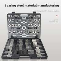 Le jeu de tarauds et de matrices métriques de 110 pièces de haute qualité comprend un robinet de réparation de filetage et une clé Kit d'outils d'approvisionnement direct en usine