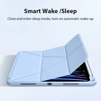 IPad için Pro 11 inç 2024 akrilik TPU y-fold çok fonksiyonlu koruyucu iPad kılıfı hava 5 4 Mini 6 8th 7th 10.2 10.5 kapak