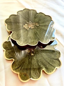 Most Selling Resin <b>Coaster</b> Set Handmade <b>Drink</b> <b>Coasters</b> With Holder For Home Kitchen Office Available For Sale - Product Image 1