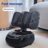 Masseur de jambe complet détaché Esthéticienne à compression d'air Shiatsu Pétrissage Roulant Vibration Veau Jambe Massage des pieds Machine avec chaleur