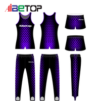 Dernière conception personnalisée du logo de votre propre équipe Uniformes de pom-pom girl pour hommes Justaucorps de gymnastique Combinaisons de performance