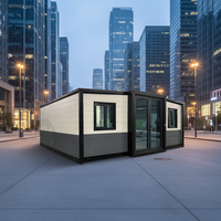 Maisons conteneurs préfabriquées extensibles en acier, contemporaines, portables, pliables, mini-maisons mobiles, bureaux, villas, 20 pieds et 40 pieds, à prix abordable