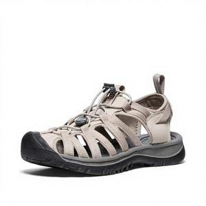 Sandalias de Aventura para Mujer Whisper, Punta Cerrada, Duraderas, Cómodas, Lavables, de Nailon, con Suela de Goma, Color Taupe/Amarillo Dorado - Product Image 1