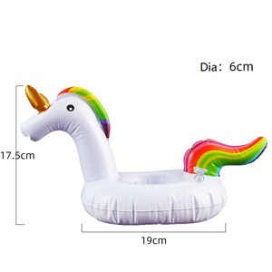 <span class=keywords><strong>Posavasos</strong></span> inflables de flamenco para <span class=keywords><strong>piscina</strong></span>, soporte flotante para bebidas, color rosa - Product Image 6