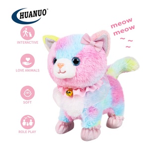 Kinder Fernbedienung Kuscheltier Spielzeug Interaktives elektronisches Gehen und Bellen Plüsch tier Katze - Product Image 3