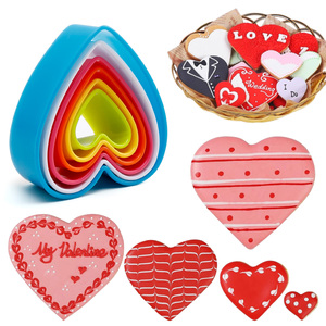 Set di 6 Tagliabiscotti in Plastica Personalizzabili, Forme Rotonde, a Cuore e a Fiore per Decorazione Dolci e Artigianato - Product Image 5