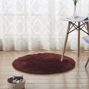 <span class=keywords><strong>Tapis</strong></span> décoratif moderne en fausse fourrure de lapin, shaggy et moelleux, écologique, pour chambres à coucher, <span class=keywords><strong>tapis</strong></span> long en peluche personnalisé, <span class=keywords><strong>antidérapant</strong></span> et lavable - Product Image 4