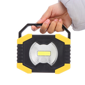 ソーラーポータブルキャンプランプ緊急作業灯10W COB <span class=keywords><strong>LED</strong></span>プラスチック内蔵バッテリー屋外用 - Product Image 2