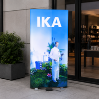 Support d'affichage LED rétroéclairé pour événements, avec impression personnalisée de logo, idéal pour publicité et toile de fond.