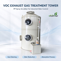 Tour de pulvérisation PP avec fonction d'adsorption pour la purification des gaz malodorants dans les ateliers industriels