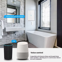 Interrupteur mural tactile WiFi de type 120, 20A, adapté au chauffe-eau, à la chaudière, au contrôleur de puissance, application intelligente Tuya, interrupteur programmable