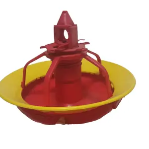 Wholesale Plastic Automatic Food Pan Animal Quail Turbo Feeder Tray Chicken Feeder for Poultry Broiler