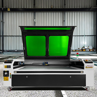 Máquina de grabado y corte láser CO2 1390 de 100W con enfriador de agua CW5200 y bomba de aire para producción CNC en madera