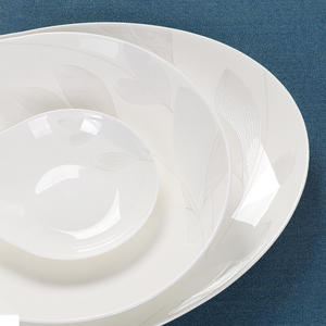 ชุดจานอาหารลายพืชแบบจีนโบราณ ขอบทองหรูหรา ทำจากกระเบื้อง Bone China สีขาว สำหรับตกแต่งโต๊ะอาหารที่บ้านและร้านอาหาร - Product Image 6