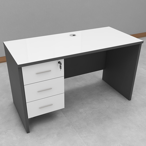 Modern Style Single-Staff Computer Desk with Storage Panel Drawer Melamine and Wooden <strong>Office</strong> <strong>Table</strong> for Home Study <strong>Office</strong> Use - Product Image 6