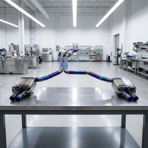 Tubi di Scarico in Titanio Personalizzati OEM per Audi A6 <span class=keywords><strong>A7</strong></span> C7 C7.5 C8 3.0T con Risonatore Anteriore - Product Image 1