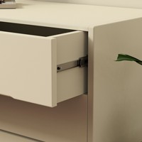 Defujiabao Table à langer blanche pour bébé avec tiroirs commode armoire de rangement pour chambre de bébé