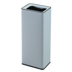 Porte-papier toilette en acier inoxydable avec couvercle à charnière, grande taille, adapté aux bureaux, aux halls et aux couloirs, à déchiquetage direct - Product Image 5