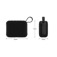 Speaker nirkabel portabel 5W ukuran Mini, Bass dalam Audio tahan debu kain BT komunikasi bertenaga baterai untuk penggunaan luar ruangan