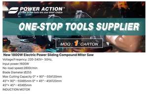 <span class=keywords><strong>Scie</strong></span> à <span class=keywords><strong>onglet</strong></span> électrique coulissante 1800W neuve pour table d'atelier, <span class=keywords><strong>scie</strong></span> de précision pour la coupe du bois, idéale pour la menuiserie et la fabrication de meubles - Product Image 2